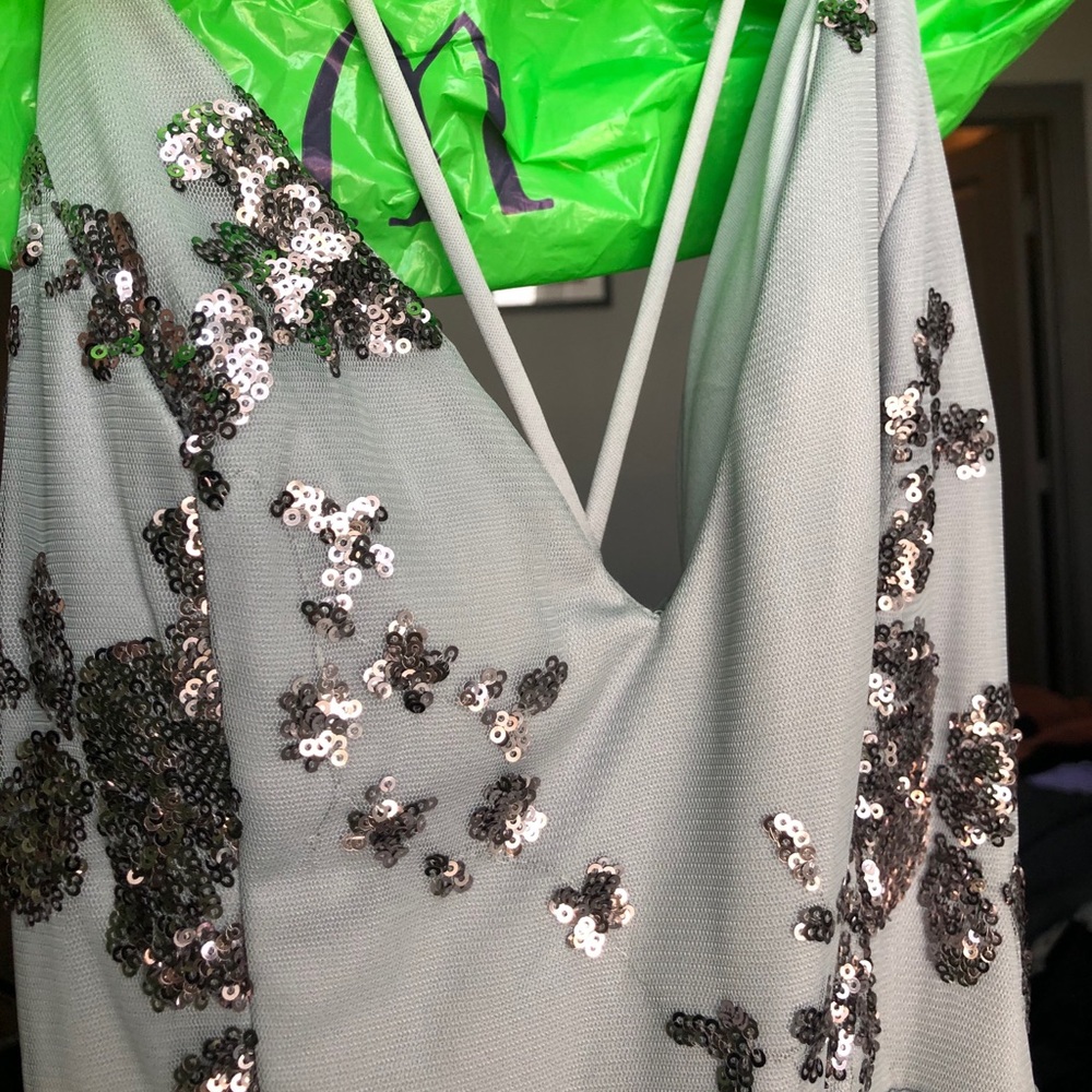 Grey Prom Dress